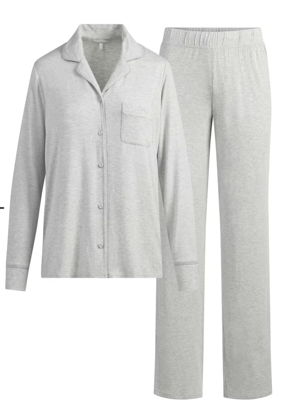 SKIMS Sleep Long Sleep Set Light Heather Grey NWT - Picture 5 of 9